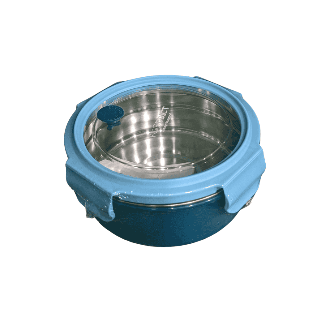 Round-shaped stainless steel lunch boxLB102