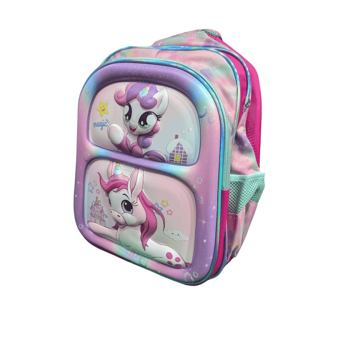 3DB125 Girls character printed School bag