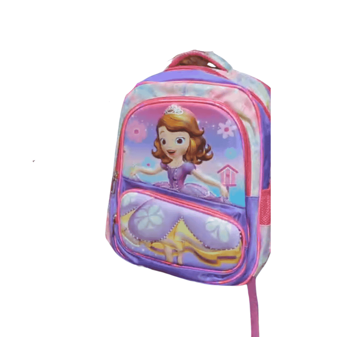 3DB127Girls Character Printed School Bags